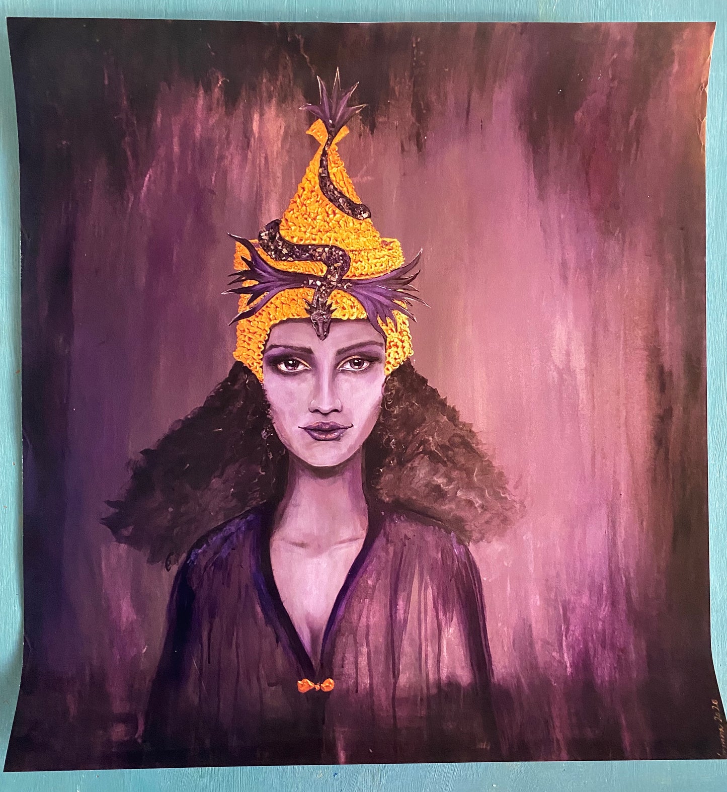 Dragon Goddess Poster - 54x51 cm.