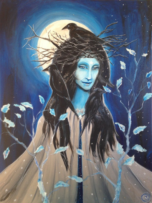 Lady of the healing night - 60×80 cm