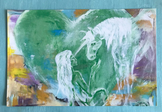 Unicornification - a healing painting - art print