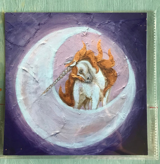 I will watch over you – a magical guardian unicorn art print