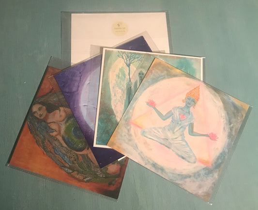 Collection of four art prints