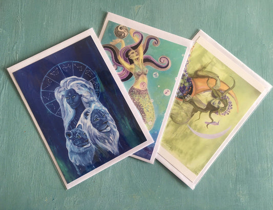 Collection of three Fine art prints, 21x14,8 cm