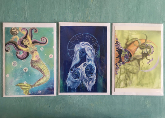 Collection of three Fine art prints, 21x14,8 cm