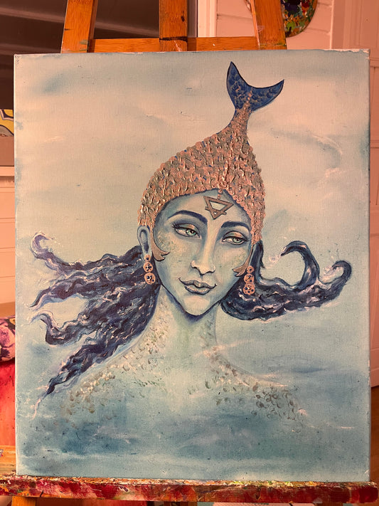 Water Elementrix - original painting - 50x60 cm