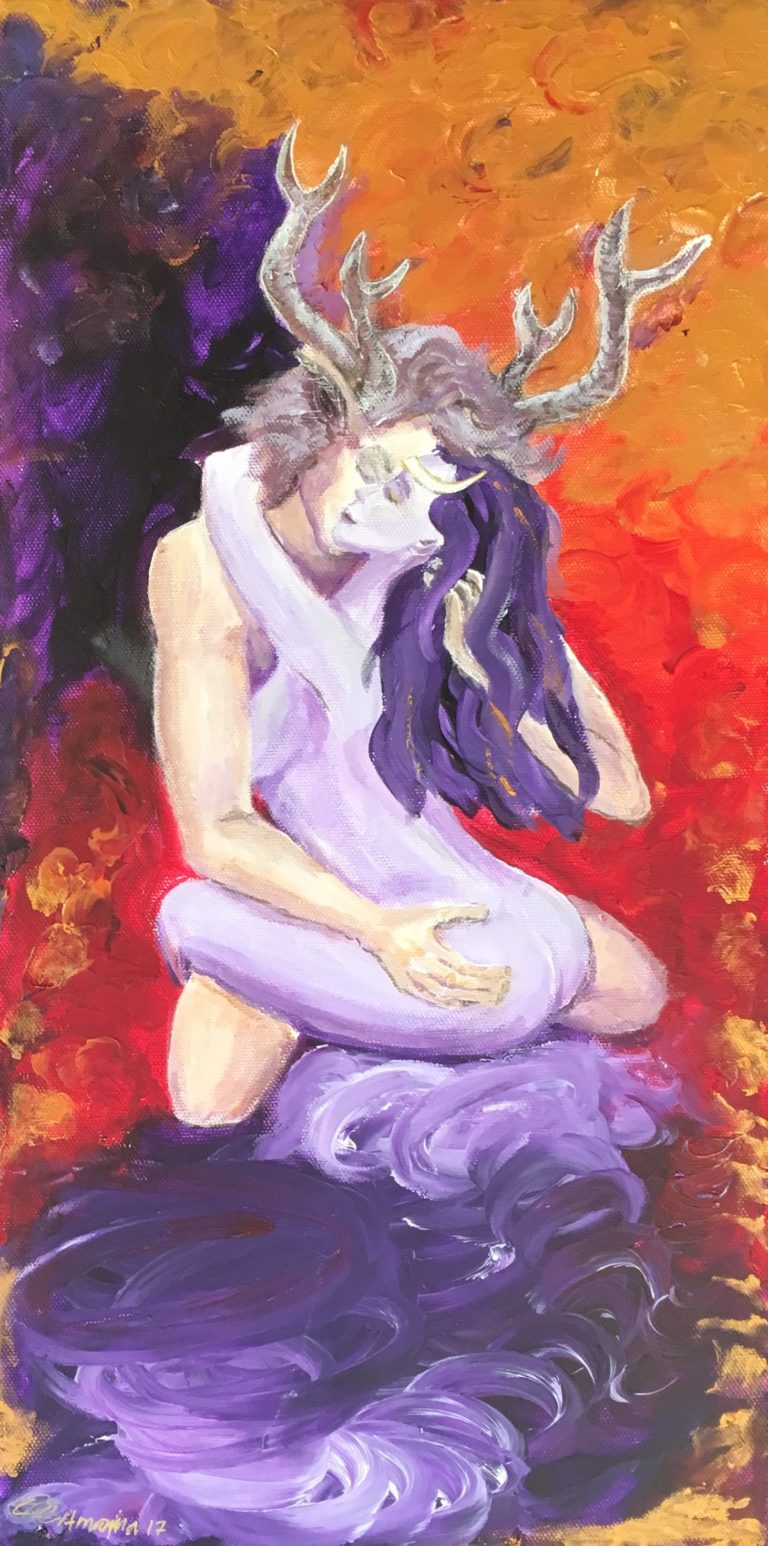 Sacred Lovers -  25x50 cm